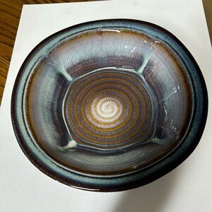Bill Campbell art pottery large bowl 12.25” diameter